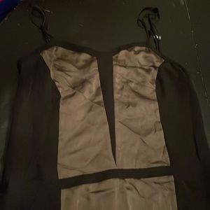 Banana Republic Straps Black and Gray Dress